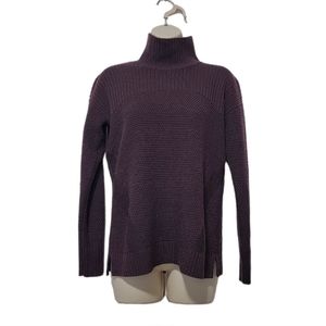 Lululemon Merino Wool Mockneck Sweater Dark Purple Women's 8